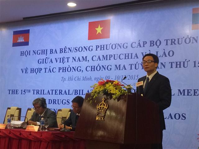 ຫວຽດນາມ-ລາວ-ກຳປູເຈຍເພີ່ມທະວີການຮ່ວມມືປ້ອງກັນ,ຕ້ານຢາເສບຕິດ